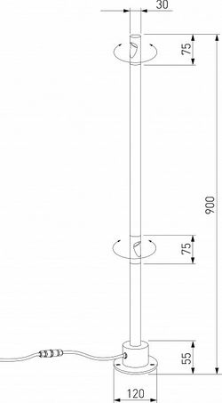Наземный низкий светильник Elektrostandard Latent a066696