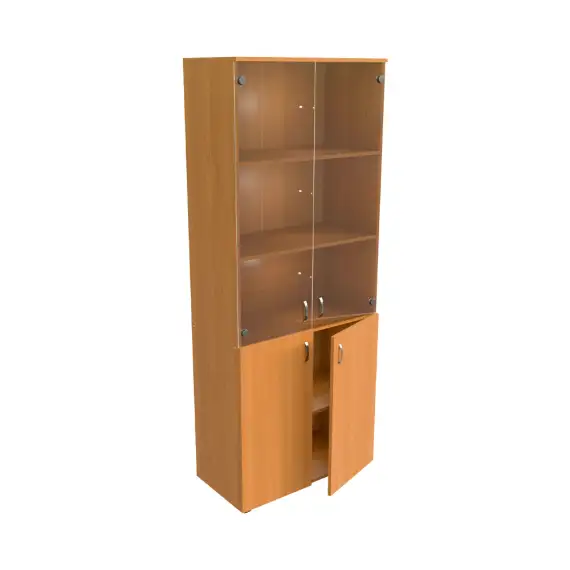 Шкаф стекло прозрачное ЛФ217 800х406х2000, ольха