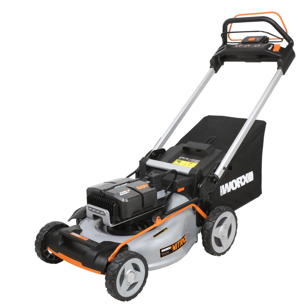 Газонокосилка аккумуляторная самоходная WORX WG761E 80В 51см
