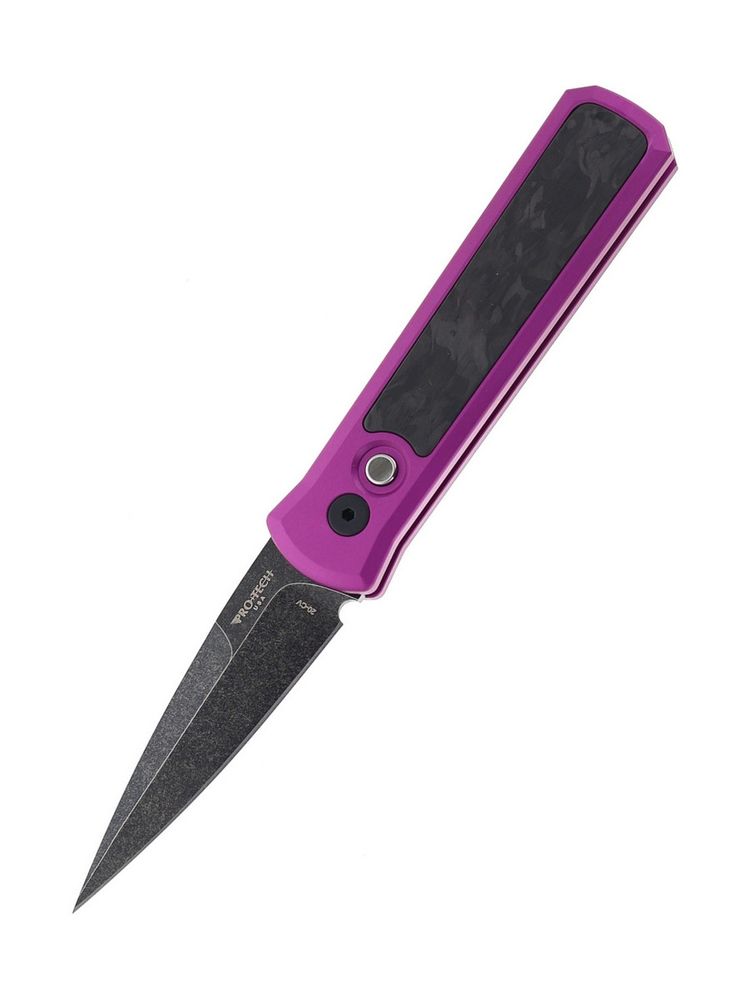 Нож Pro-Tech GODSON 7211-Marble CF Purple DLCW