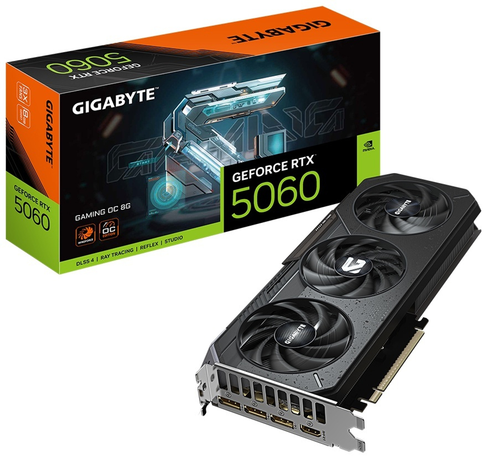 Видеокарта GIGABYTE GV-N5060GAMING OC-8GD 8 Гб