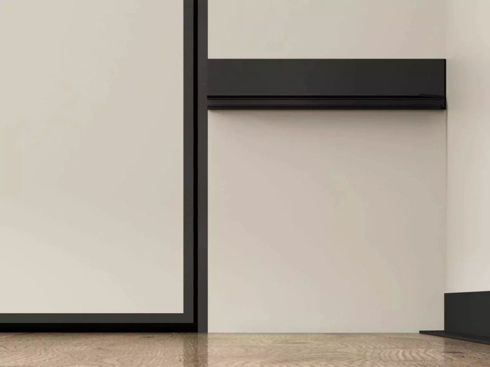 Микроплинтус micro-L MAX черный анодированный, 2450x16,2x35,6 мм