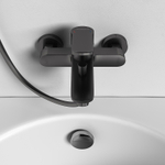 Смеситель для ванны Abelsberg Lineara UNF25747GM цвет Космическая сталь