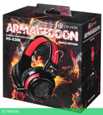 Наушники Oklick HS-G300 Armageddon черный/красный