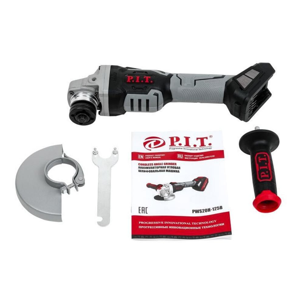 УШМ аккумуляторная P.I.T. PWS 20H-125B SOLO