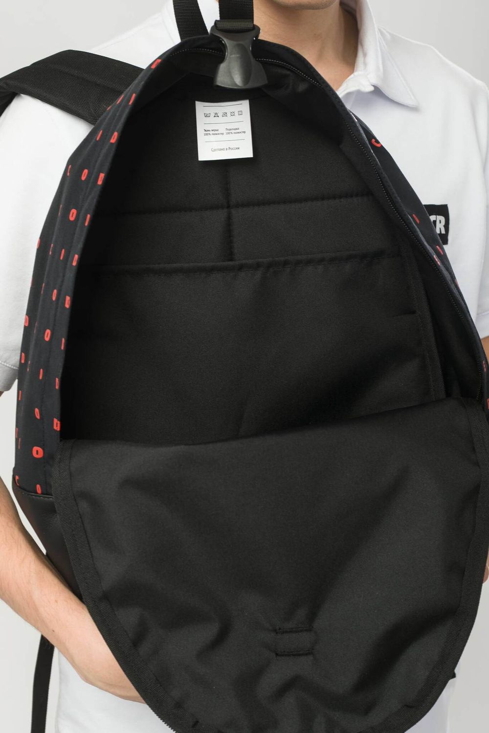 Рюкзак Codered Standart Mini Структура черный/красный