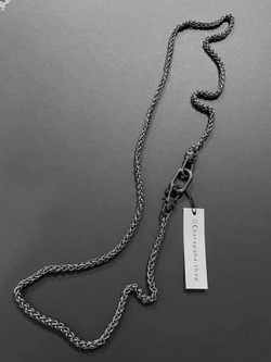 Цепочка с кольцом черный