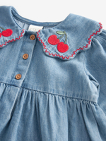 Платье с вышивкой для девочки Next B15-666, Синий
