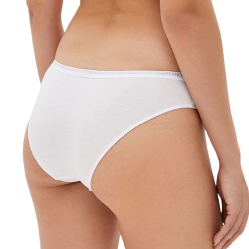 Женские трусы брифы набор из 2 штук (белый, черный) Emporio Armani 164408_CC318 00911