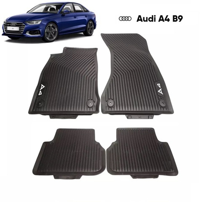 Коврики Audi A4 B9 (2015 - ) (4 шт) (задние без отверстий крепления)