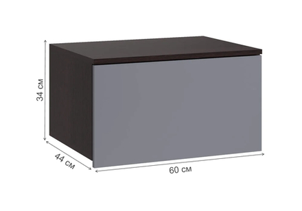 Прихожая Woodville Роут венге, графит софт  3