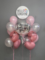 Набор шаров пудровый №72