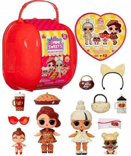 Кукла LOL Surprise - Набор из четырех кукол Чемодан ЛОЛ Loves Mini Sweets Jelly Belly Deluxe Pack 589365