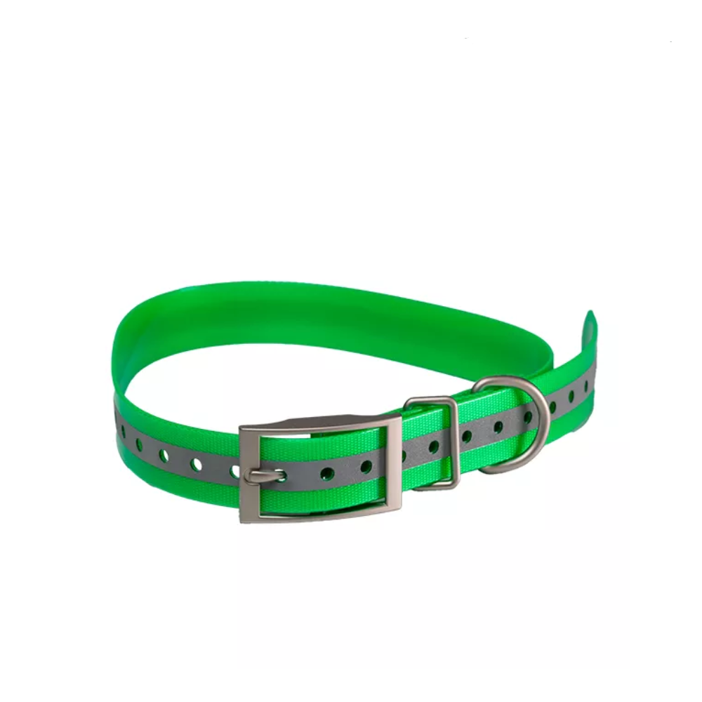 Светоотражающая зеленая шлейка для GPS-ошейника ARTELV COLLAR