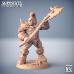 Орк Полуорк Воин Паладин Варвар Файтер Рыцарь миниатюра для dnd, днд, pathfinder, фентези, Настольная игра, НРИ, Варгейм, РПГ