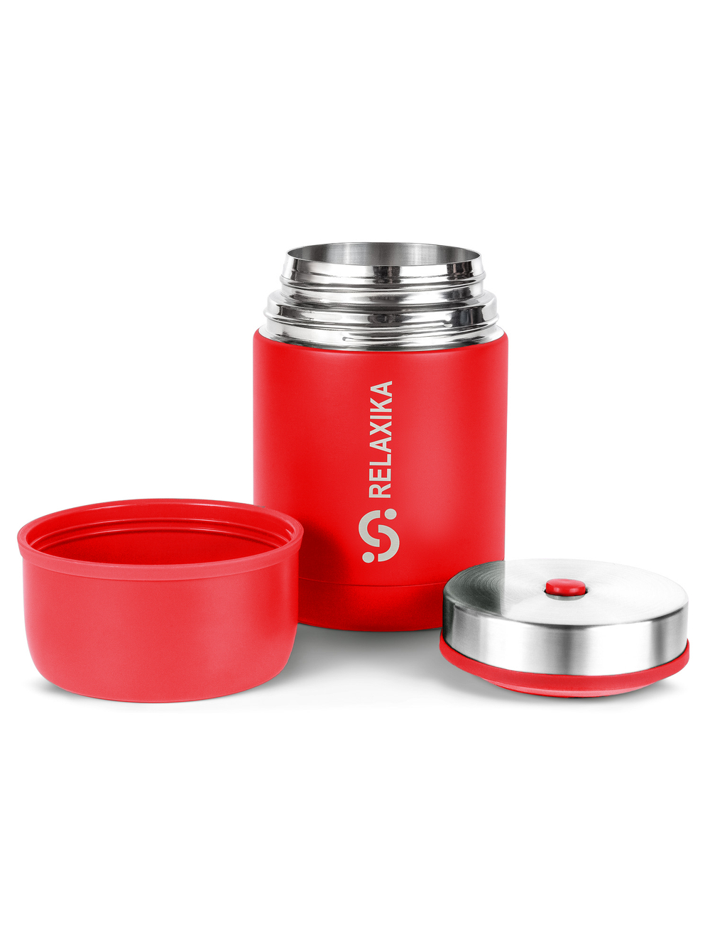 Термос для еды Relaxika 301 (0,7 литра), красный