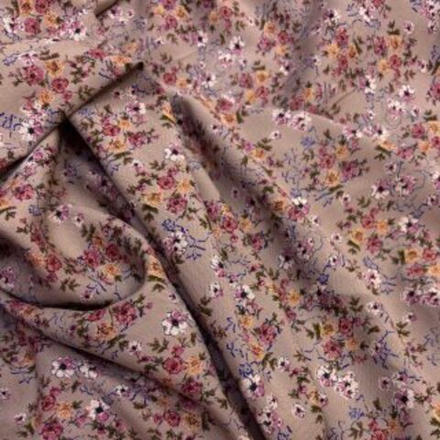 Плательная Вискоза Штапель в мелкий цветочек