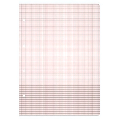 Блок сменный для тетрадей А5 50л. клетка, на кольцах, розовый (Альт)