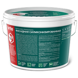 Краска BRITE PROFESSIONAL фасадная силиконизированная белая матовая