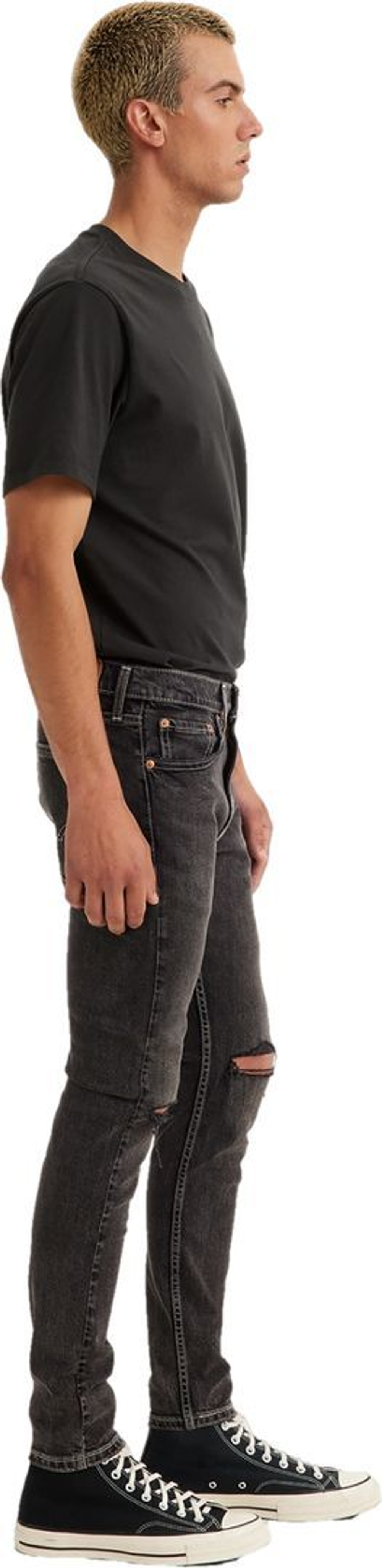 Джинсы Levis 519 Levi's Original EXT SKINNY HI-BALLB BLACKS т.серый