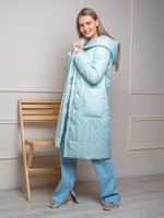 Пальто женское "Голд" мята