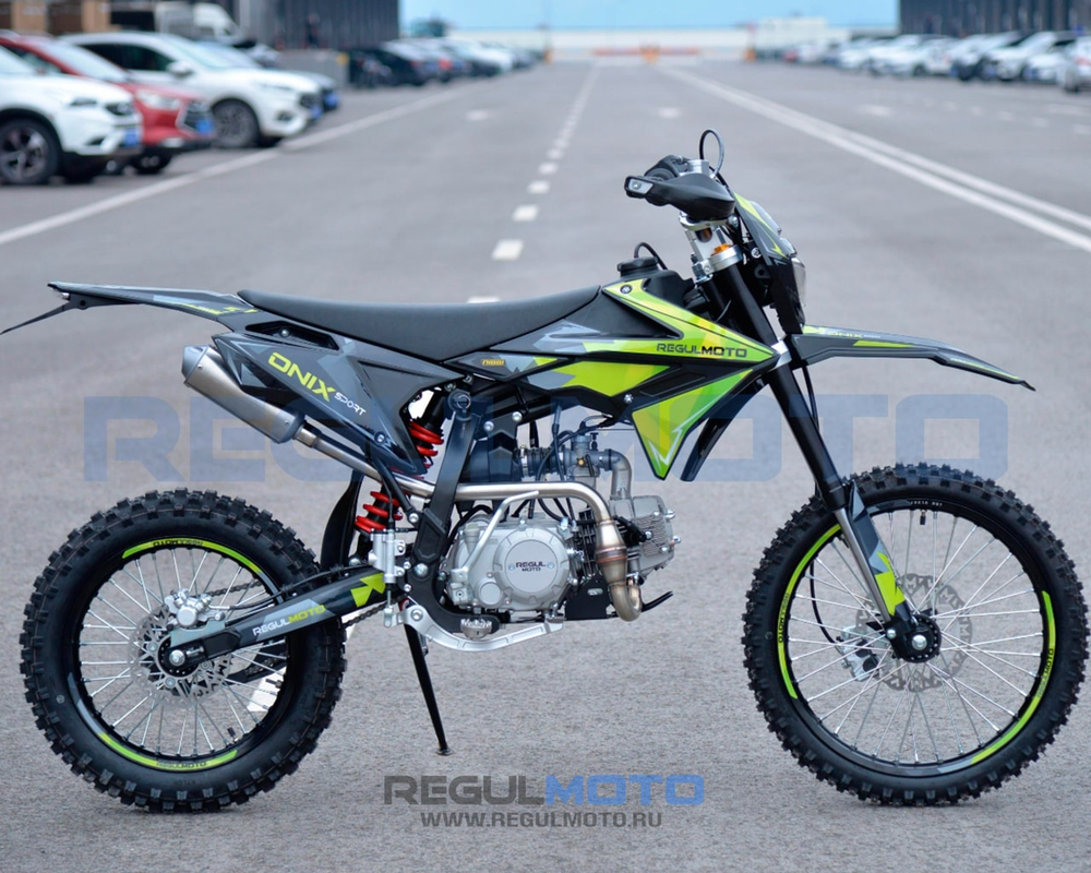 Питбайк Regulmoto ONIX SPORT Черный/зеленый