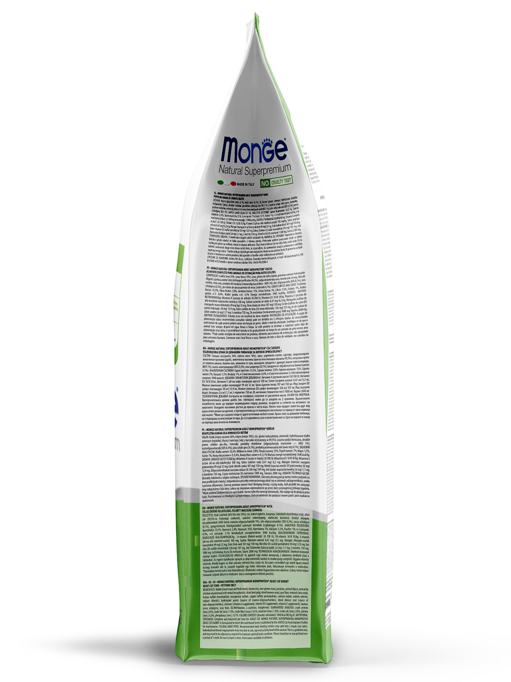 Сухой корм Monge Cat Speciality Line Monoprotein Adult для взрослых кошек с кроликом 1,5 кг