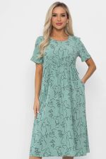 Платье Цветы лета (мятное) П13785-18М LT Collection