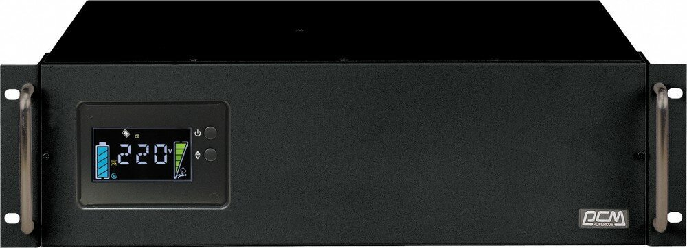 Источники бесперебойного питания (UPS, ИБП) Powercom ИБП POWERCOM King Pro RM KIN-3000AP LCD, 3000ВA