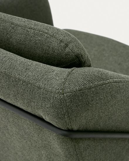 Brida Кресло зеленое на черных стальных ножках Испания La Forma