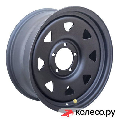 Диск усиленный УАЗ, ГАЗ Соболь, Dodge Ram 1500 стальной черный (матовый) 8x18/5*139.7 D110 ET20 Черный матовый