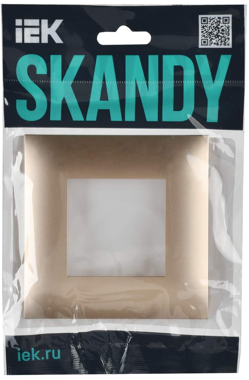 SKANDY Рамка 1-местная SK-F01Sa песочный IEK