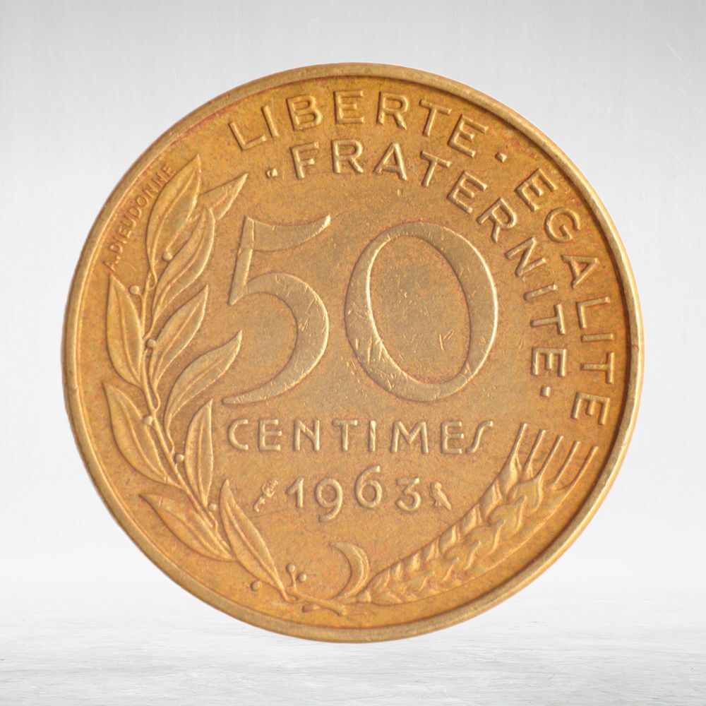 France, 50 Centimes 1963 - Marianne, VF