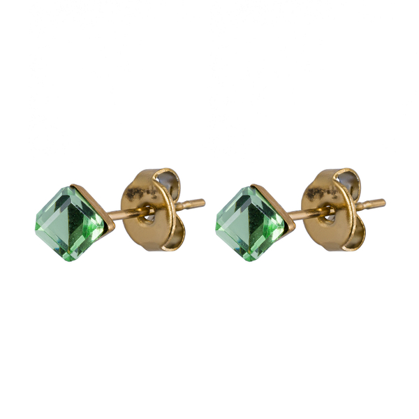 Серьги пусеты Fiore Luna  Peridot SWE2127/1 PE G