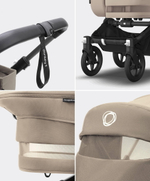 Коляска Bugaboo Donkey 5 Mono Complete 2 в 1 Black/Desert Taupe-Desert Taupe