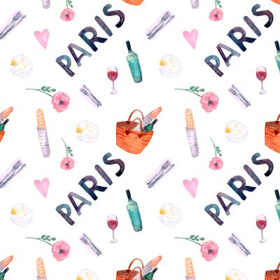 Париж, багет, вино