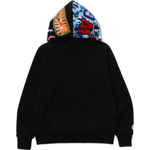 A Bathing Ape Bathing Ape Sweatshirts Moderate No Fleece Lined Zip Closure 0zxswmx08151p черный синий