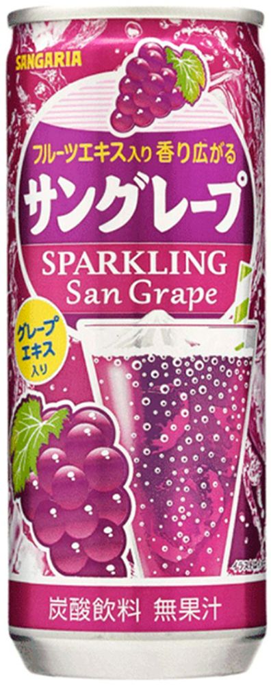 Газированный Напиток Sangaria Sparkling San Grape &quot;Виноград&quot; 0.25л - 30шт