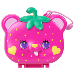 Polly Pocket - Клубничный мишка Компактный набор 2 куклы + аксессуары HRD35 / артикул   FRY35 HRD35  / GTIN 194735173761