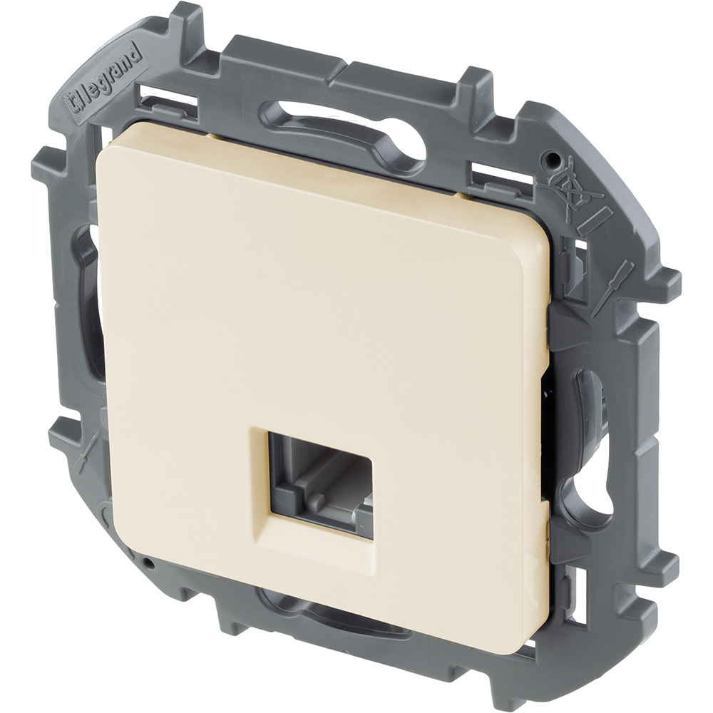 Розетка телефонная RJ11 слоновая кость Inspiria Legrand