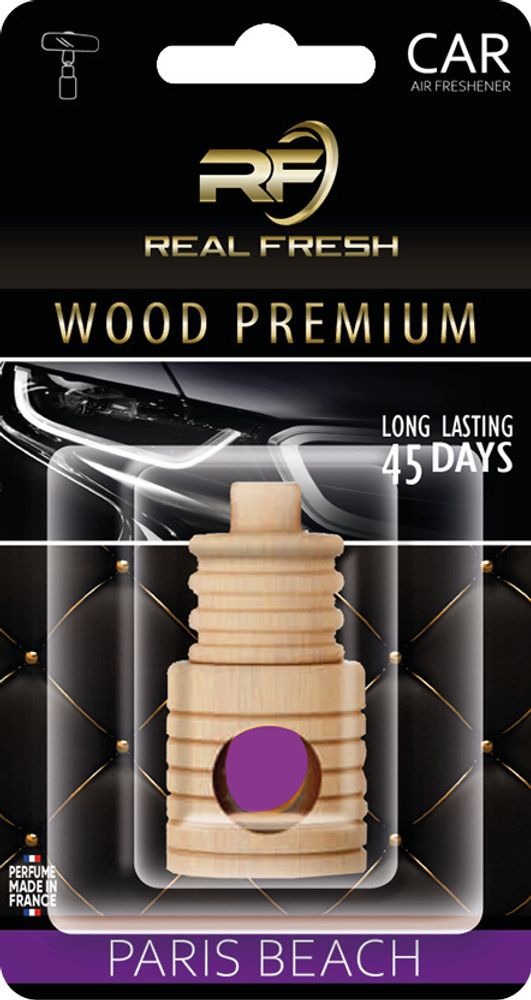 ОСВЕЖИТЕЛЬ ВОЗДУХА &quot;REAL FRESH&quot; WOOD PREMIUM PARIS BEACH 5ML