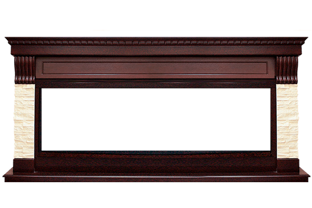 Портал Royal Flame Denver - Темный дуб / Бежевый