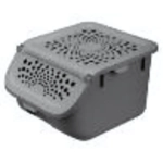 Контейнер для хранения овощей «Econova», цвет серый, 27.5*24*17.5см / 7.8л