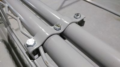 Батутная арена - модуль 6х3 м. - рама батута с опорами