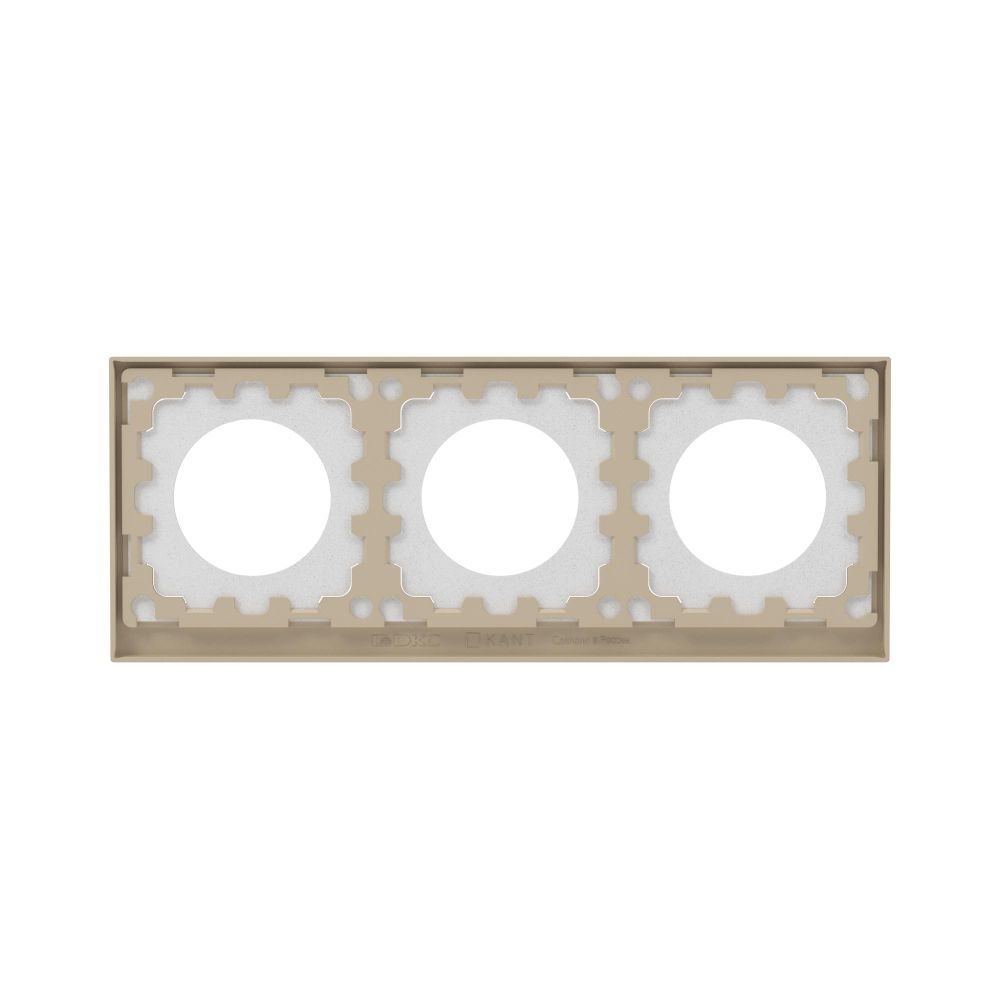 Рамка 3 поста IP44, KANT, черный уголь