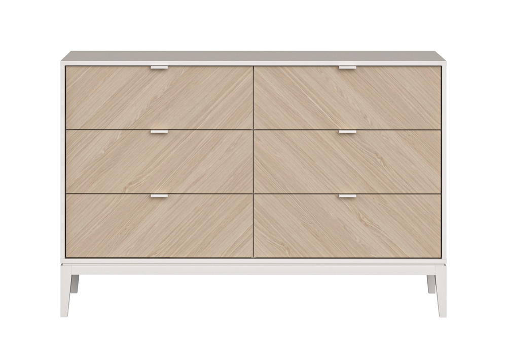 Комод Fjord 6 ящиков (белый)