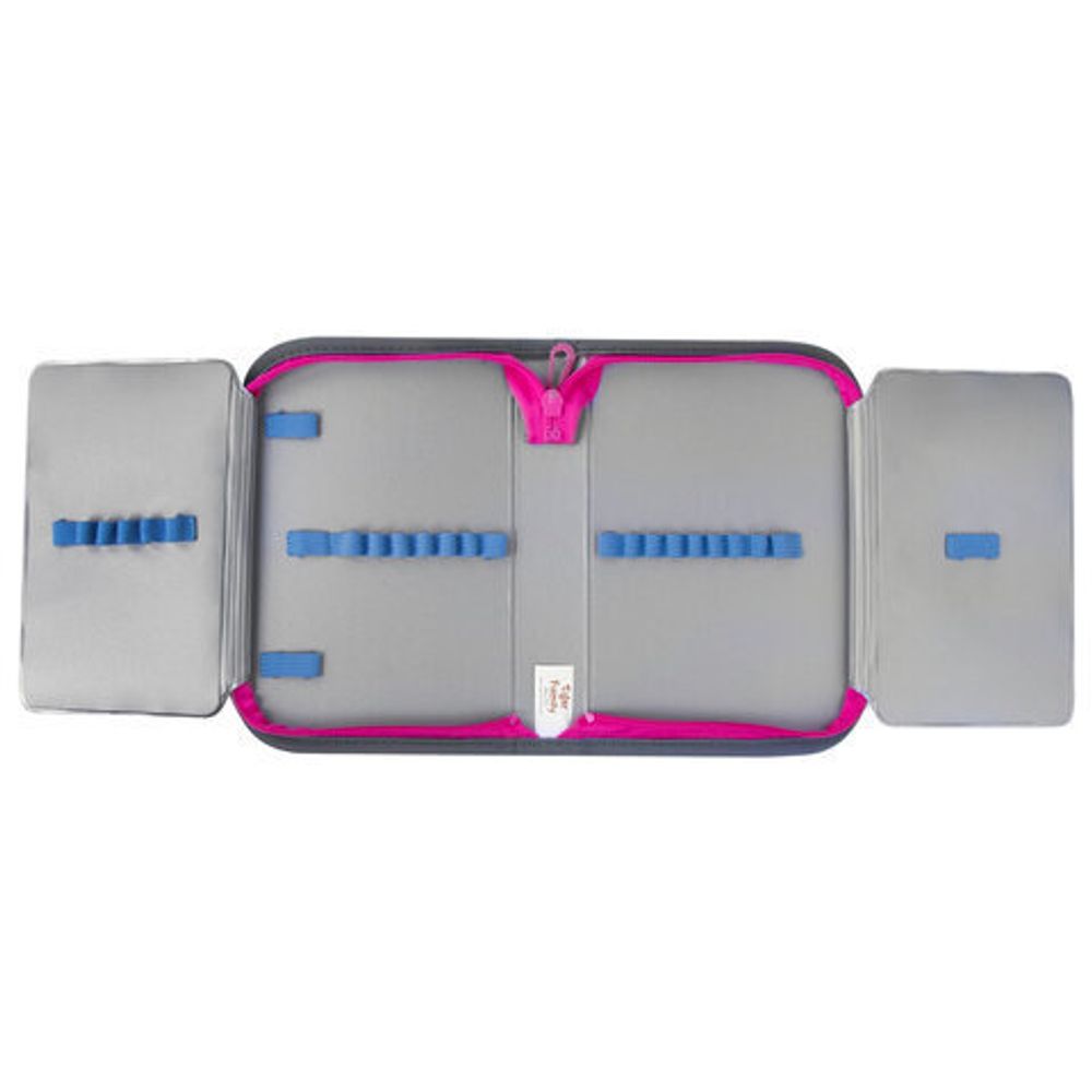 Пенал TIGER FAMILY 1 отделение, 2 откидные планки, ткань, "Pink Lemonade", 20х14х4 см, 228951, TGRW-012C1E