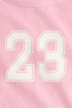 H&M Лонгслив с длинным рукавом, розовый