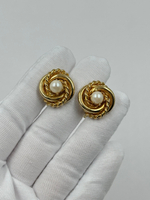 Клипсы Узелки с «жемчугом»