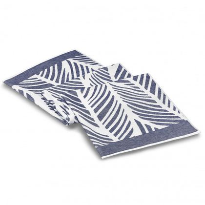 Полотенце пляжное 100x180 Hamam Fraser white/navy белый/синий